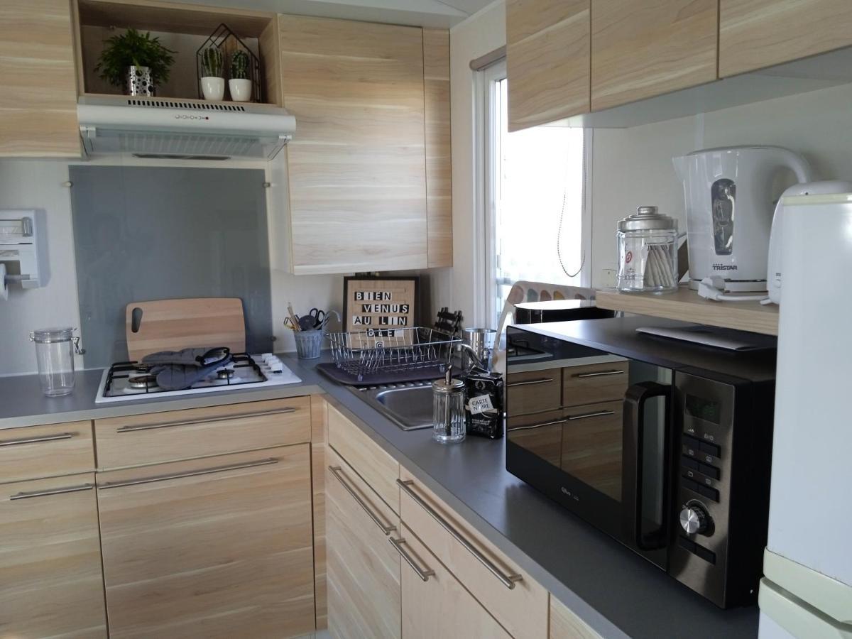 Mobil Home-Les Lins Bleus Biville-sur-Mer Екстериор снимка